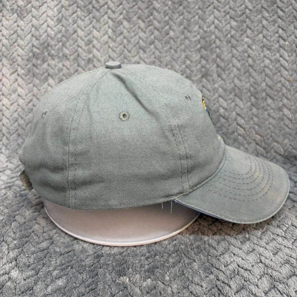 B.A.S.S. Bass Anglers Sportsman Society Fishing Hat Grey Blue Cotton Strapback